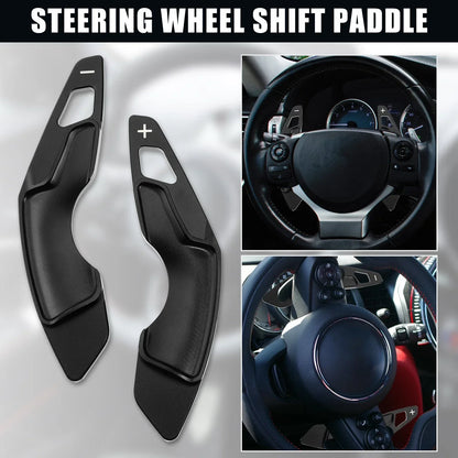 Black Steering Wheel Paddle Shifter Extensions for Lexus IS350 IS250 IS300 (2013)