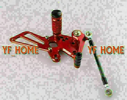 Red Rearsets Foot Pegs for Kawasaki Ninja 250R (2008)