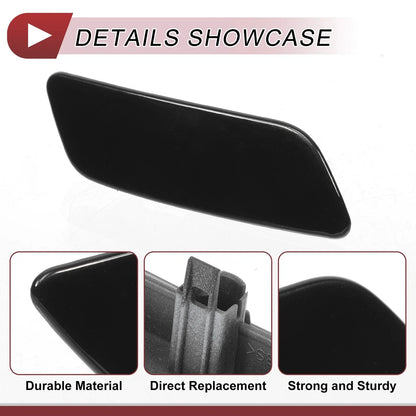 Front Right Washer Nozzle Cover for Lexus GS200t (2016-2019) Black 1 x Pcs
