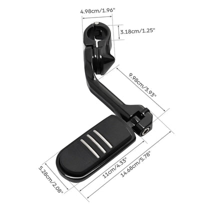 1-1/4 32mm Long Angled Highway Foot Pegs for Harley Road Street Electra Glide