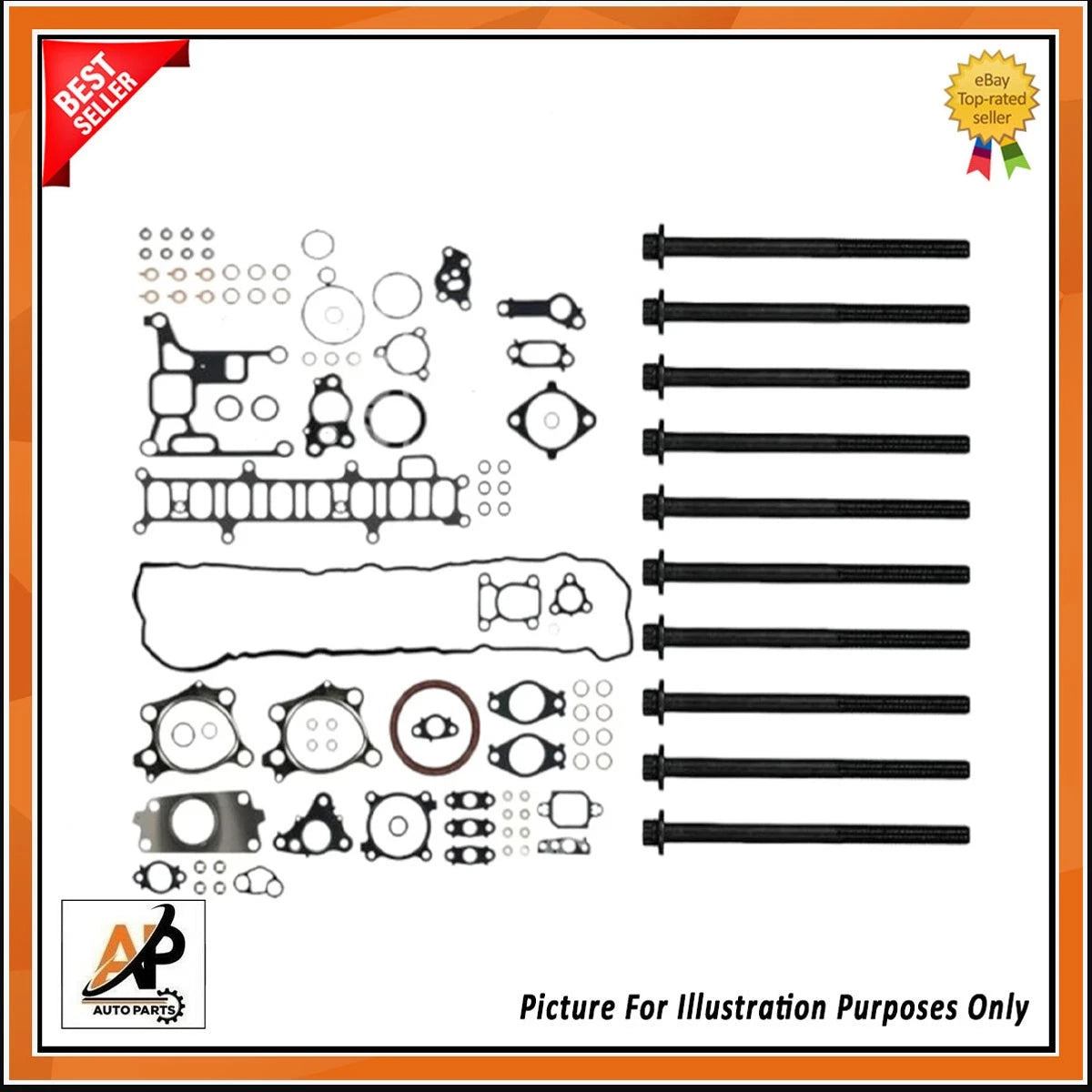 Cylinder Head Gasket Set with Head Bolts for Mazda 3 2.2D (2007–2015)