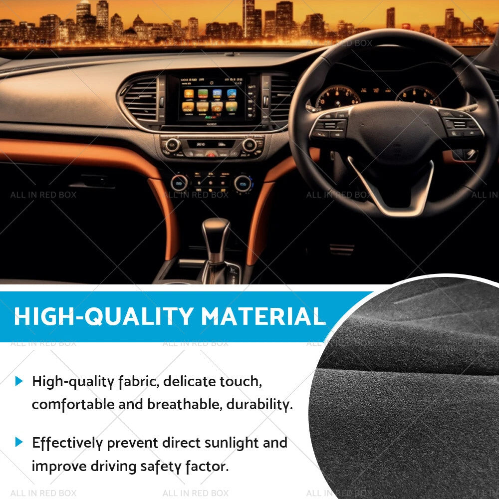 Black Non-Slip Dashboard Cover for Hyundai Santa Fe (2013-2018)