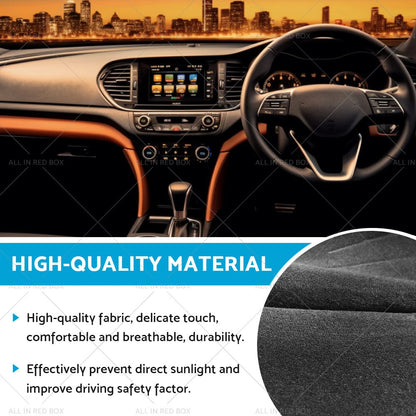 Black Non-Slip Dashboard Cover for Hyundai Santa Fe (2013-2018)
