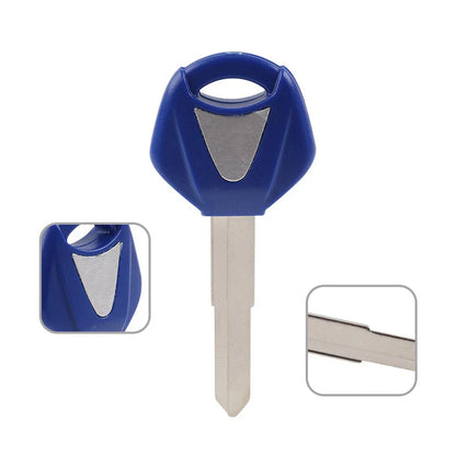 Blue Motorcycle Uncut Blank Key for Yamaha YZF R1 R6 FZ1 FZ6 MT07 MT09