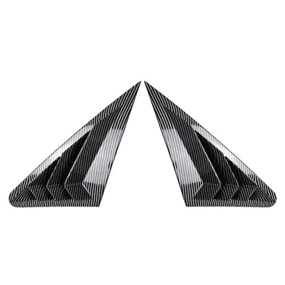 Carbon Rear Window Louver Cover Trim for Audi A3 S3 RS3 Sedan (2014-2020)