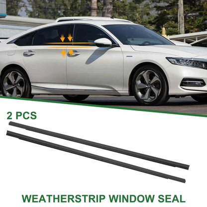 2 x Front Left & Right Weatherstrip Window Seals for Honda Accord (2018-2023)