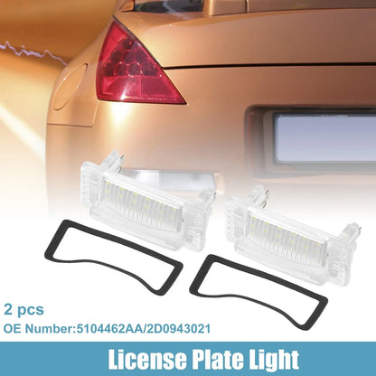 2 x Car License Plate Lights for Mercedes-Benz Sprinter 1995-2006