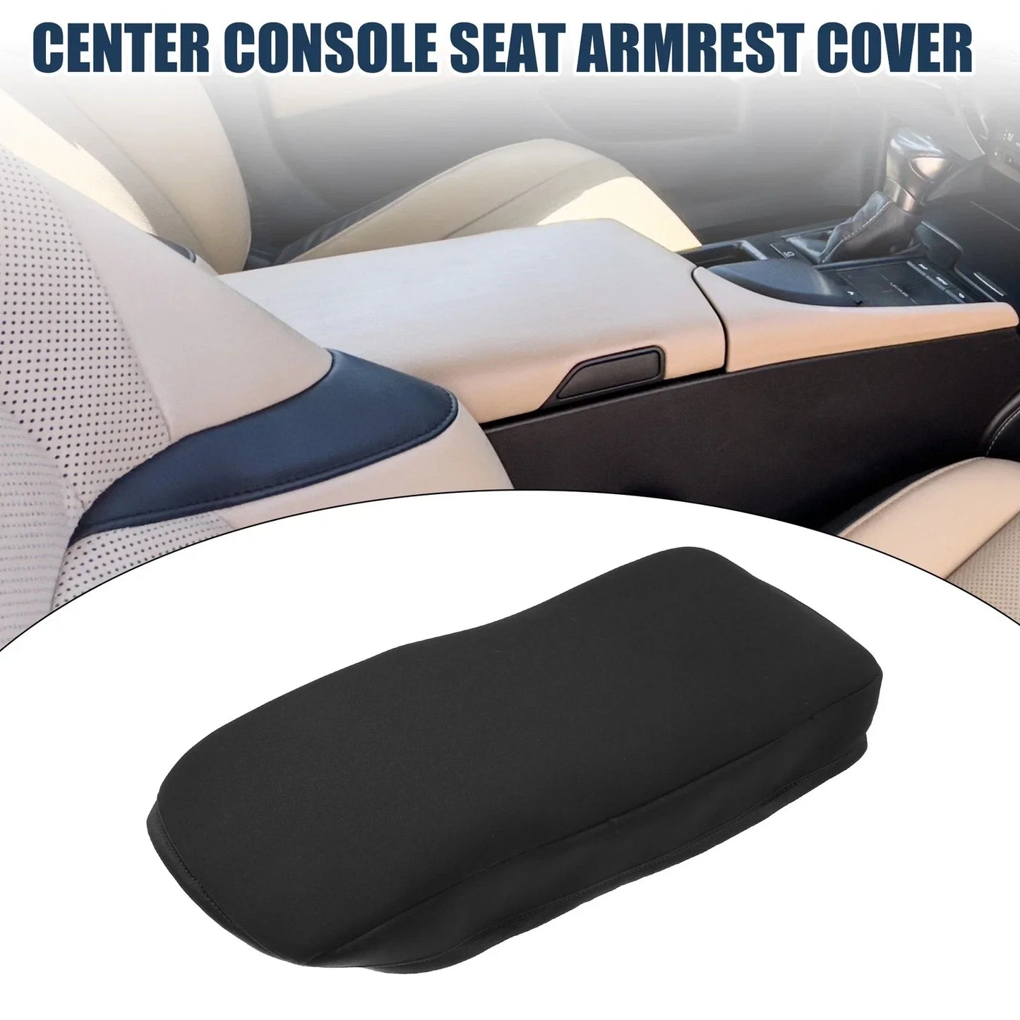 Armrest Protector Cover Pad for Lexus ES350 (2008-2012) Black 1 x Pc