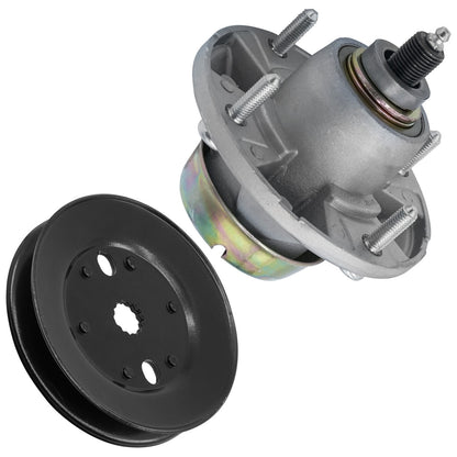 Deck Spindle Assembly with Pulley for John Deere X320 X324 X500 X520 48" (2004–2009)