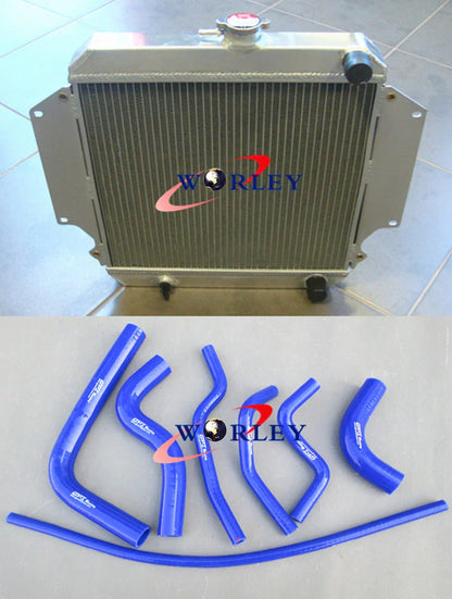 Aluminum Radiator + RED Hose for Suzuki Sierra 1.0L 1.3L (1981-1996)