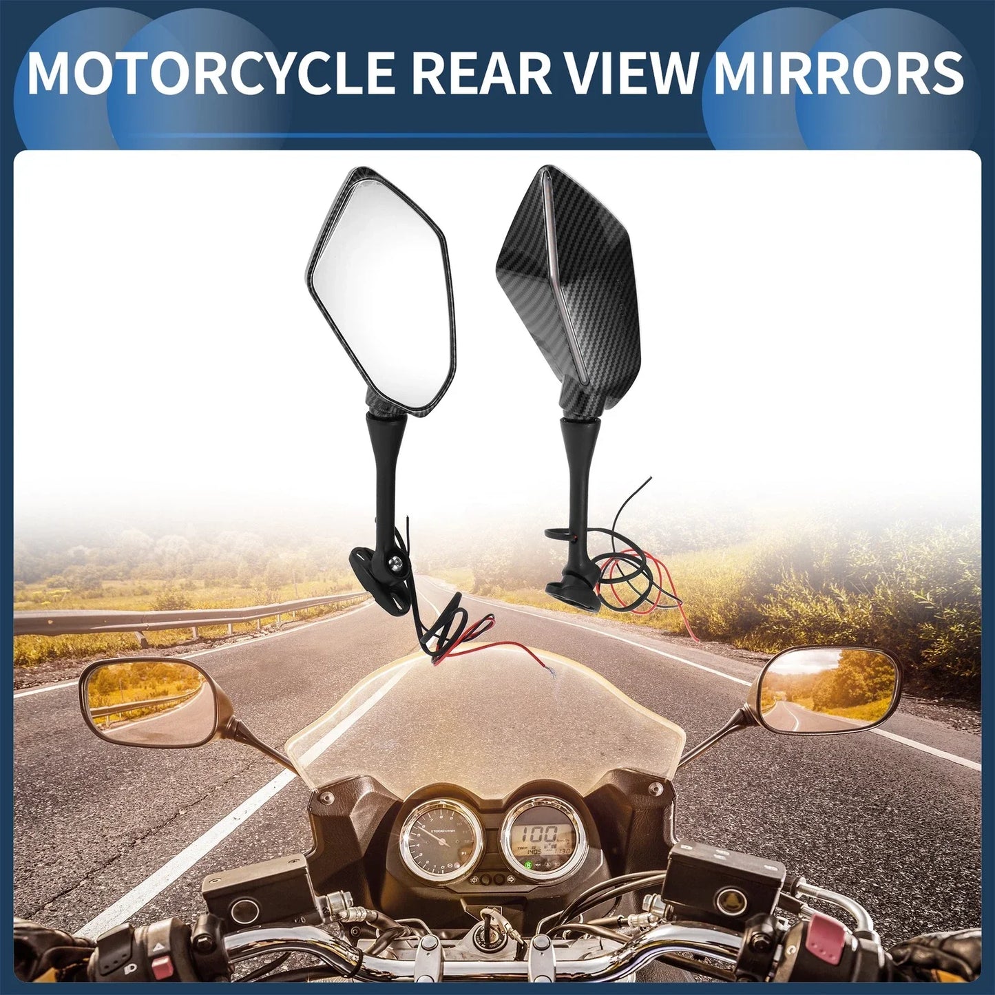 Rear View Mirrors for Suzuki GSX-R600 GSX-R750 2003-2017 Aluminum (2 x)