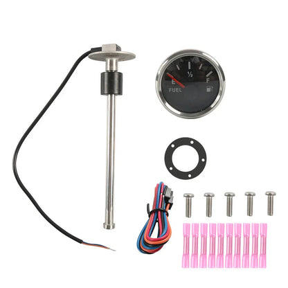 Fuel Water Tank Level Sensor & 52mm Gauge for Marine Boat (0-190ohms)