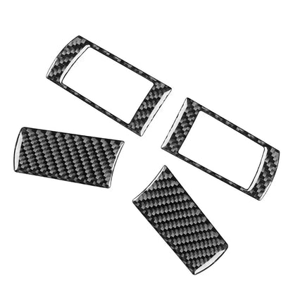 4pcs Carbon Fiber Steering Wheel Cover Trim for Chrysler 300 300C (2005-2010)