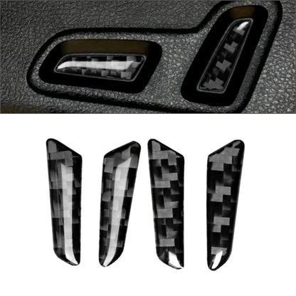 Carbon Fiber Seat Adjustment Switch Panel Cover for Audi A4 A5 S4 RS4