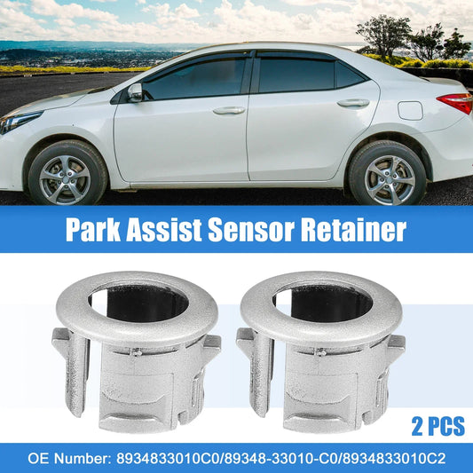 2 x Parking Sensor Retainer Holders for Lexus ES350 (2007) Durable Silver Tone