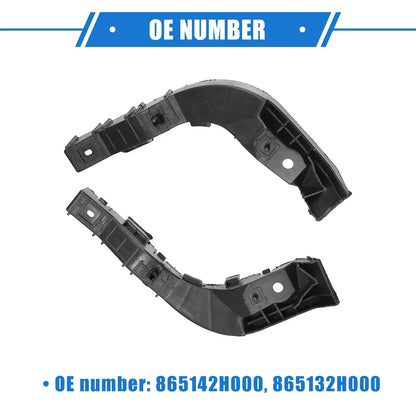 Front Bumper Brackets 2 x Support Covers for Hyundai Elantra (2008-2010)