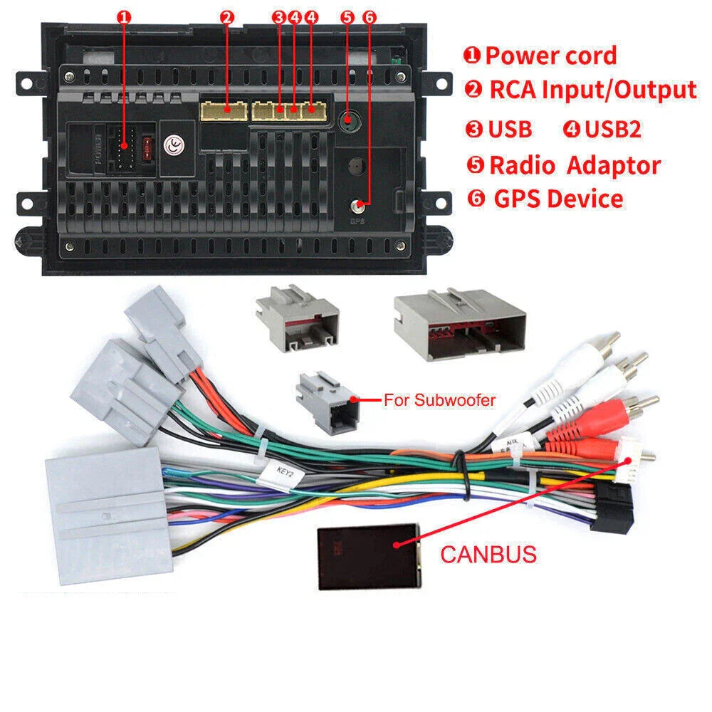 7'' Car Stereo GPS Navigation Head Unit for 2007-2010 Ford Edge