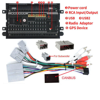 7'' Car Stereo GPS Navigation Head Unit for 2007-2010 Ford Edge