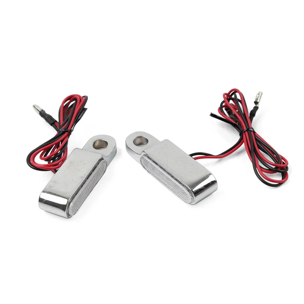 Chrome Mini Handlebar Turn Signal Blinkers for Harley Sportster XL1200 883