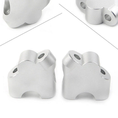 Silver Handlebar Clamp Riser for Suzuki V-Strom DL 650XT DL 1000 (2015-2020)