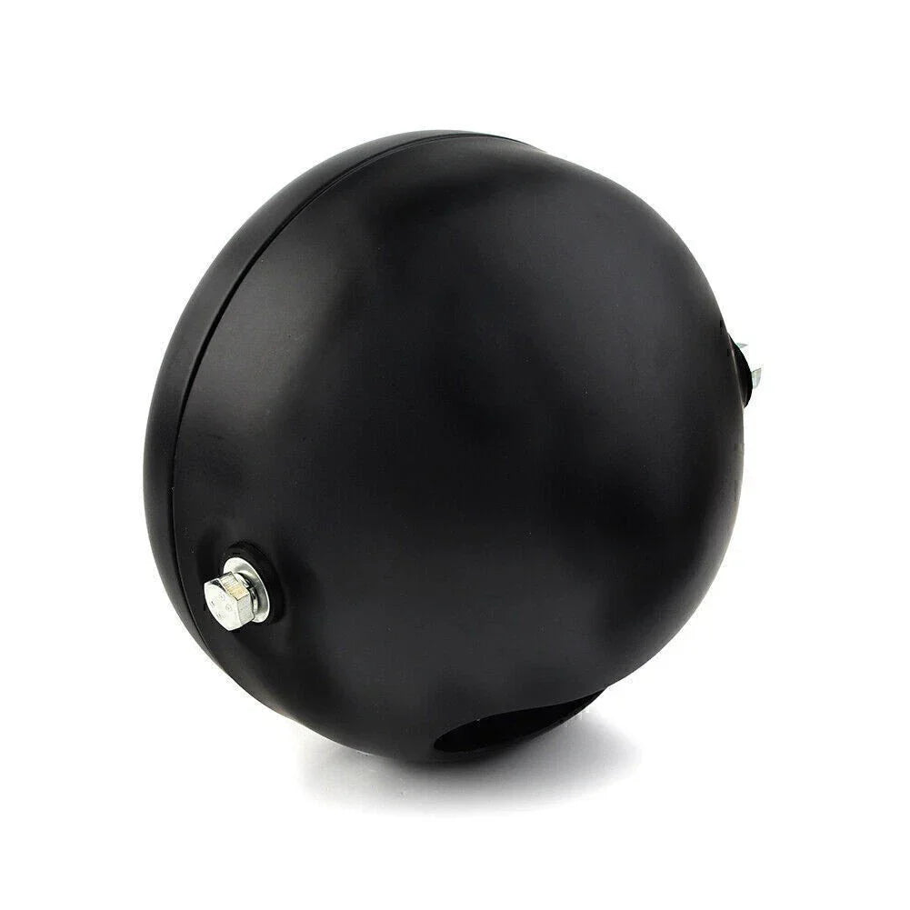 6.5" Round Scalloped Finned Headlight for Harley Sportster