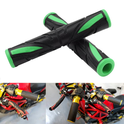 Universal Green Brake Clutch Handle Bar Grips for Motorcycles