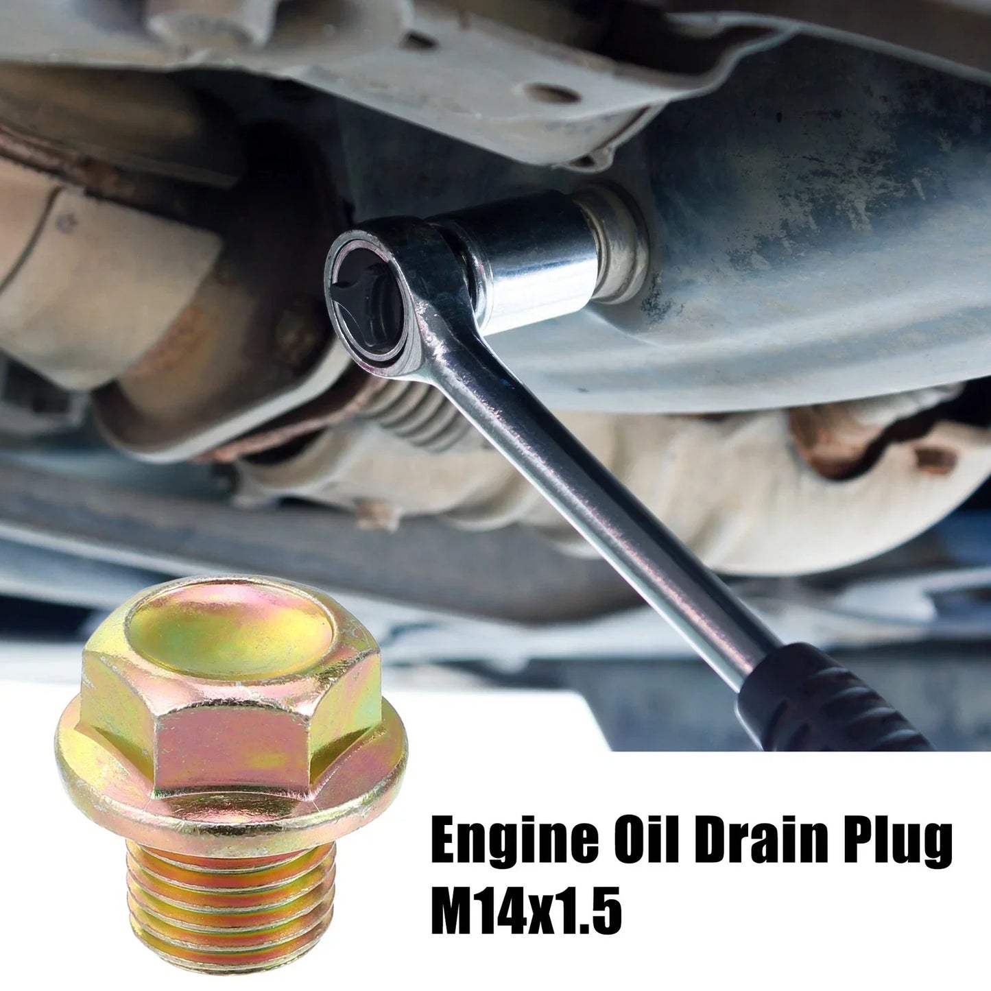M14x1.5 Engine Oil Drain Plug Screw with Seal Ring for Honda Civic (2006-2011)