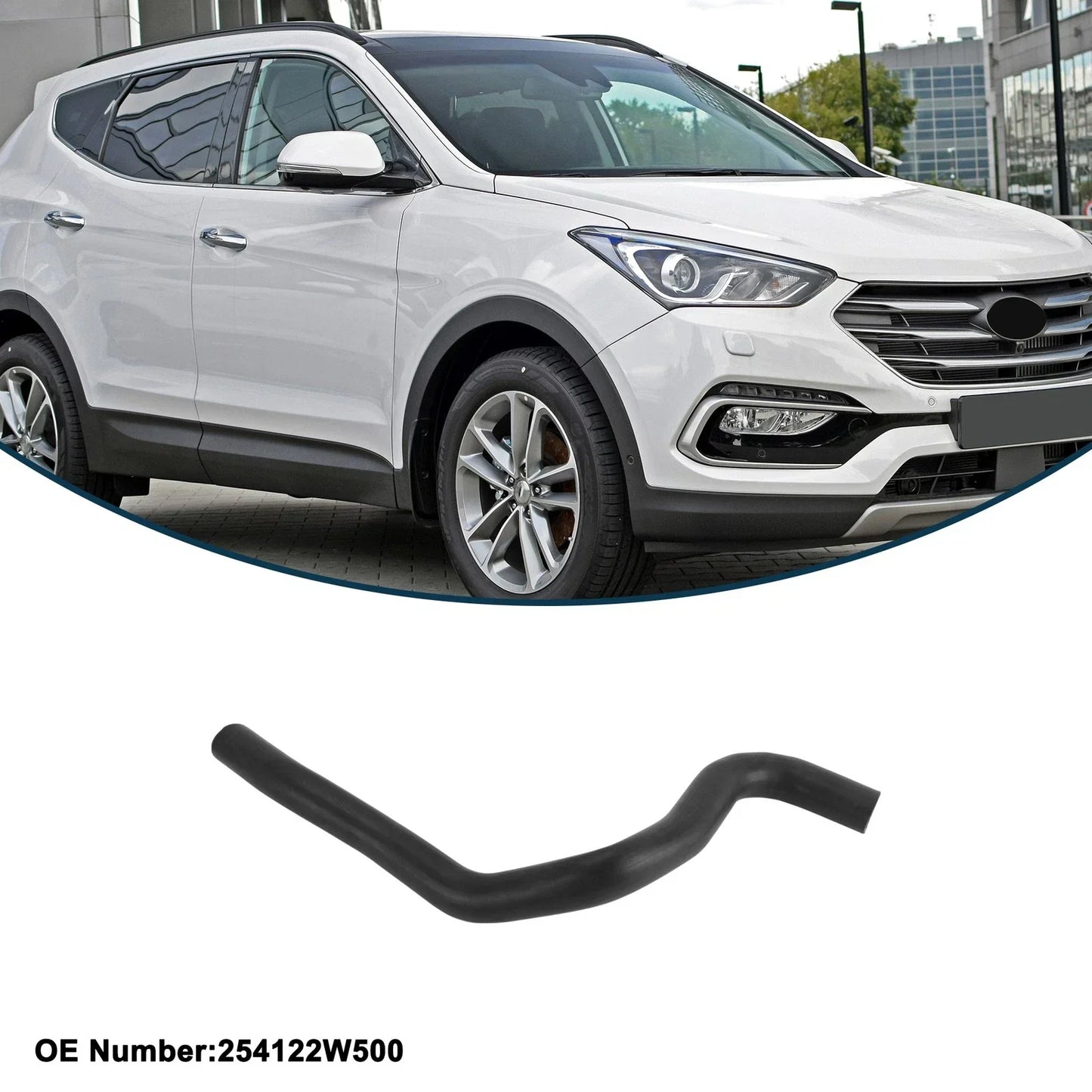 Radiator Hose for Hyundai Santa Fe 2015 Rubber (2015)