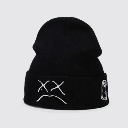Crying Face Winter Beanie Hat for Fashion Lovers