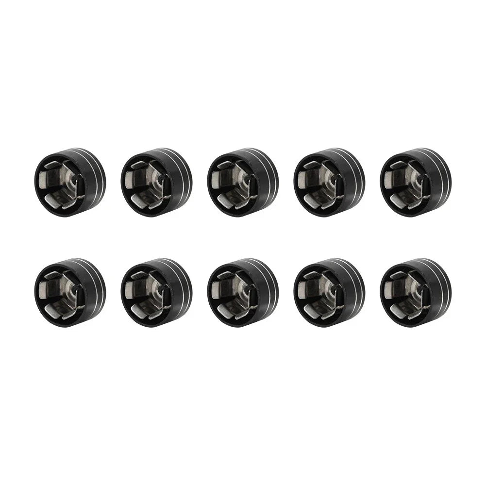 10 x CNC 11mm-14.6mm Engine Bolt Topper Caps for Harley Dyna Softail (2006-2023)