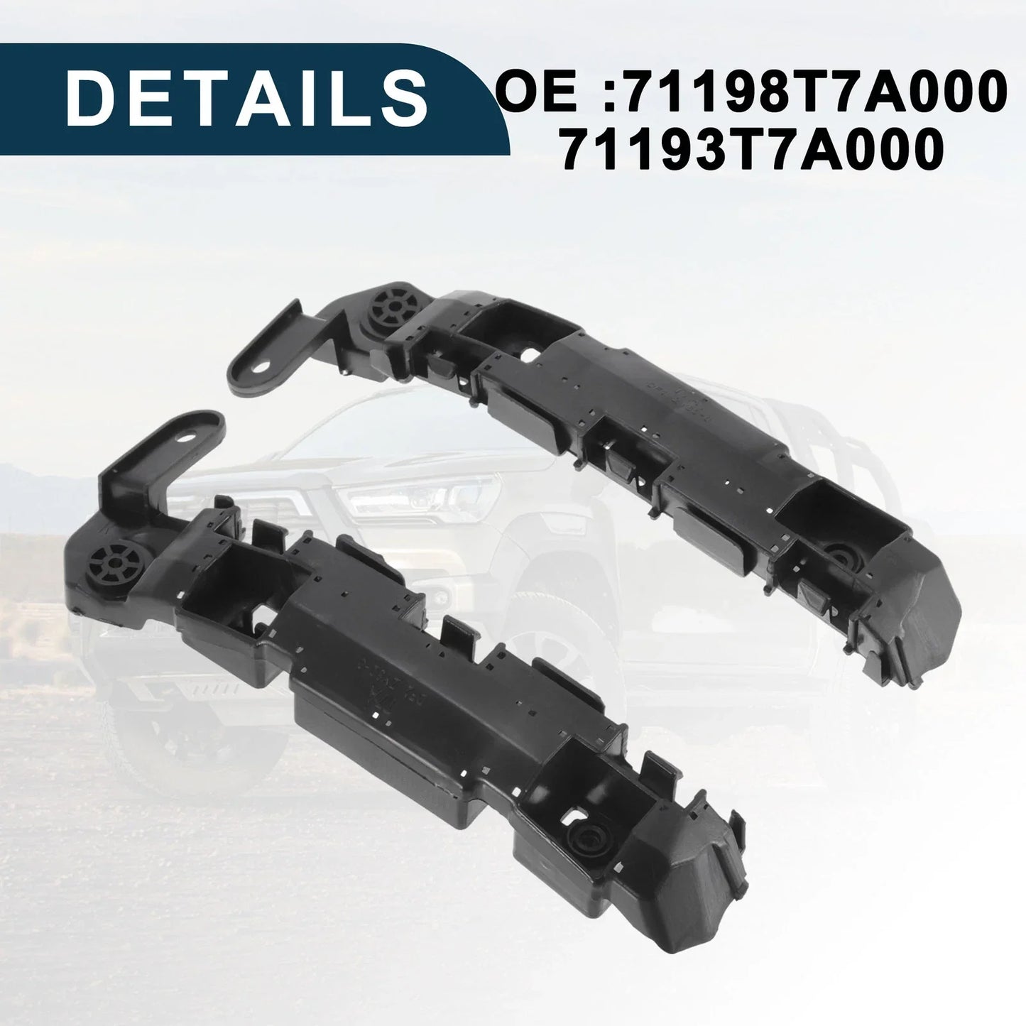 Front Bumper Retainer Bracket 2 x for Honda HR-V (2016-2023)