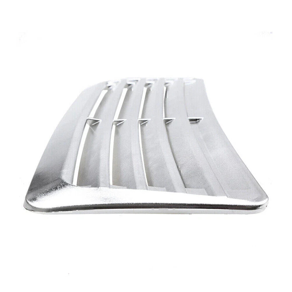 Universal Silver Air Flow Intake Scoop for Car Hood Trim