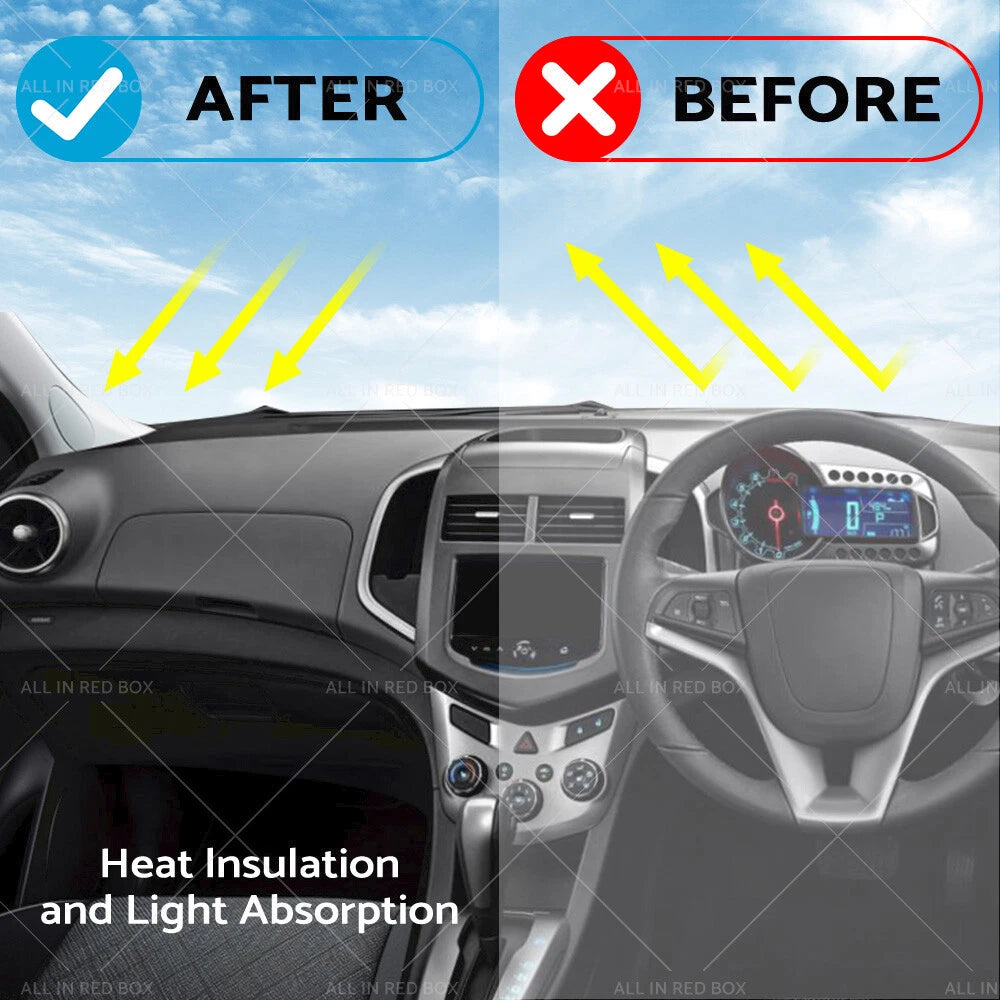 Dash Mat for Holden Barina TM Hatch & Sedan 2011-2016 Black