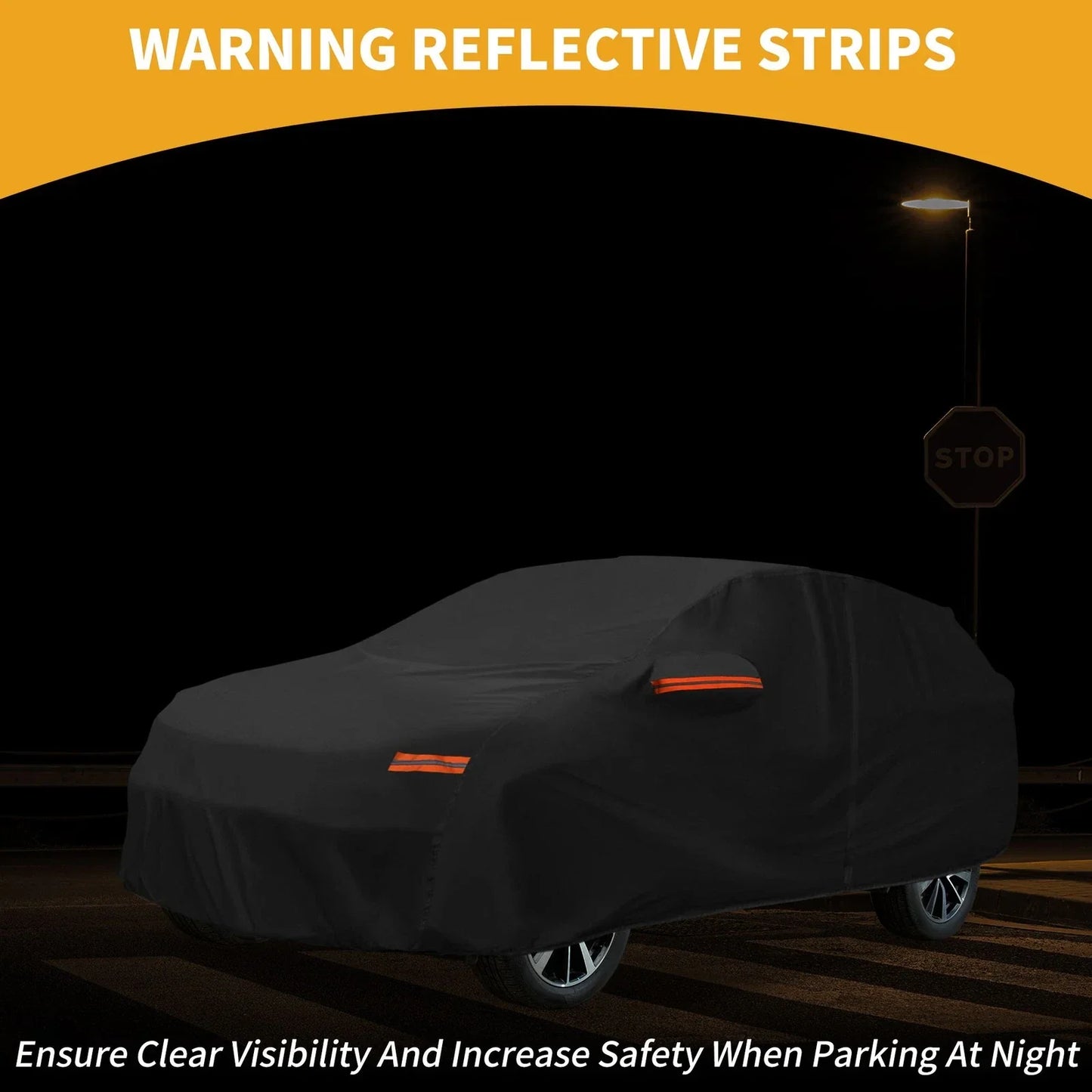 Waterproof All Weather Car Cover for Lexus RX (2016-2023) - Black 190T-PU