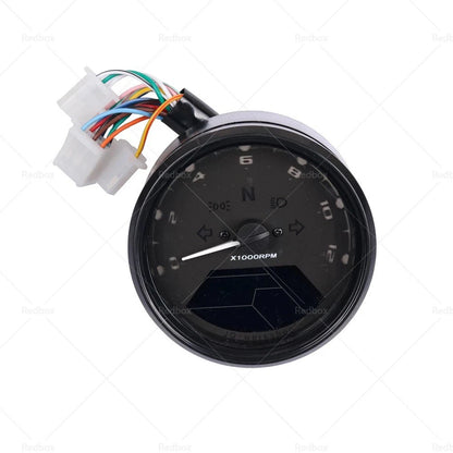 Digital Motorcycle Odometer Speedometer Tachometer Gauge LCD Backlight