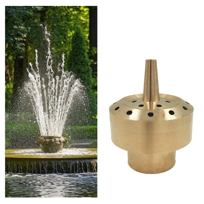 Brass Column Fireworks Water Fountain Nozzle for Pond Sprinkler Shower Head