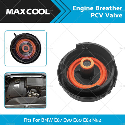Rocker Cover Engine Breather PCV Valve for BMW E87 E90 E60 E83 N52 (2006-2013)