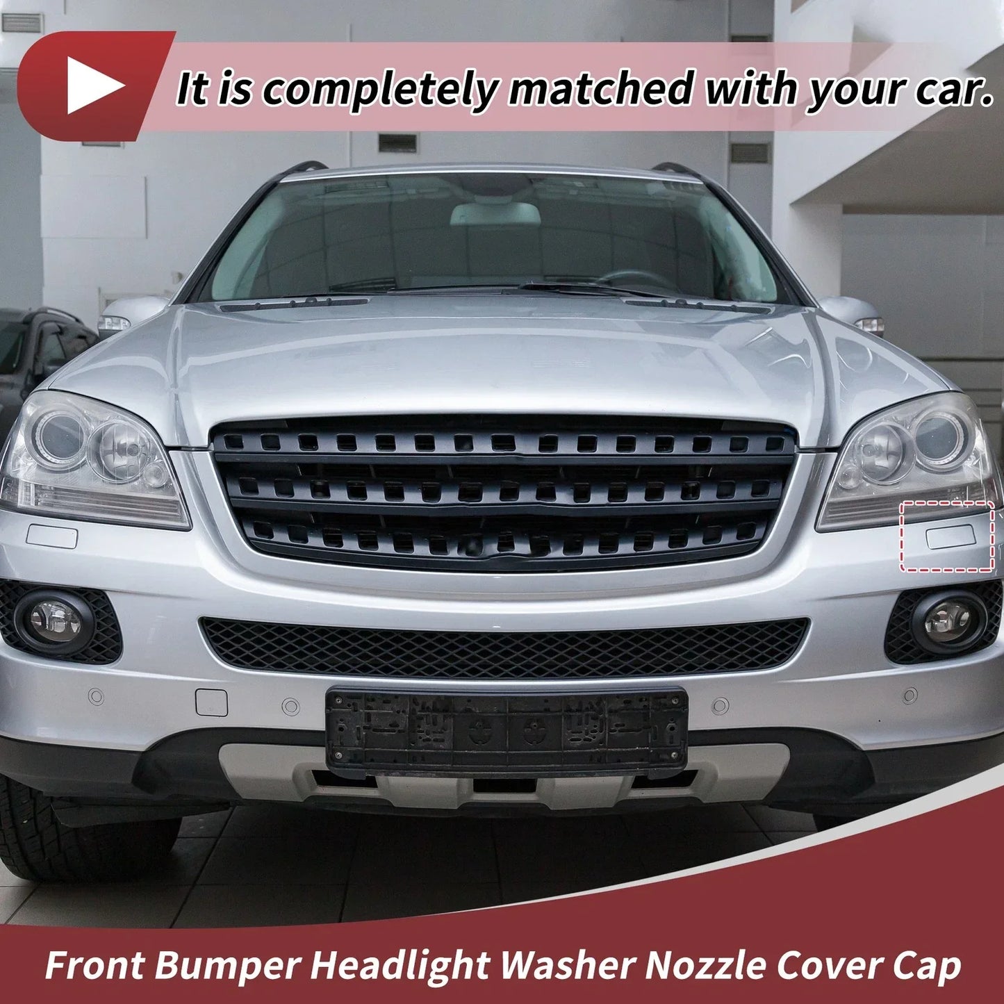 Front Left Washer Nozzle Cover for Mercedes-Benz ML320 (2007-2008)