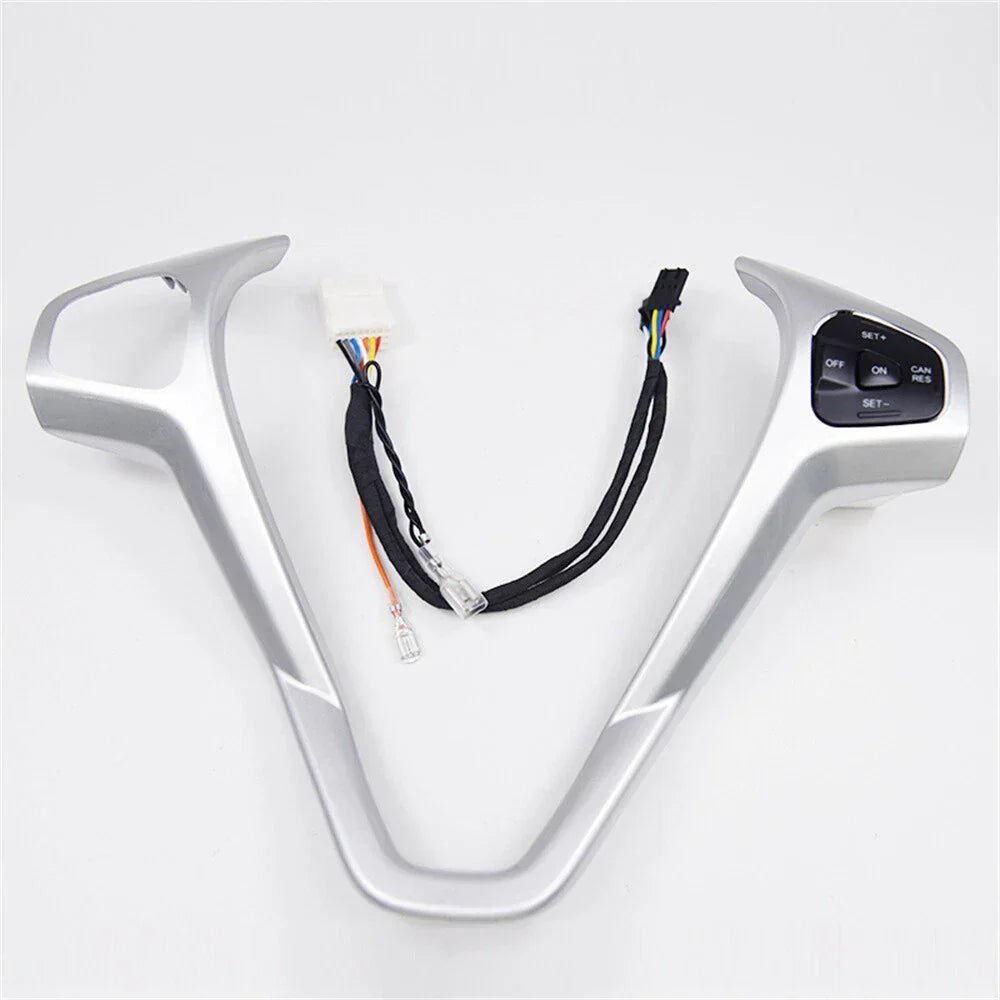Steering Wheel Trim + Right Switch Button for Ford Fiesta MK7 MK8 Ecosport (2013)