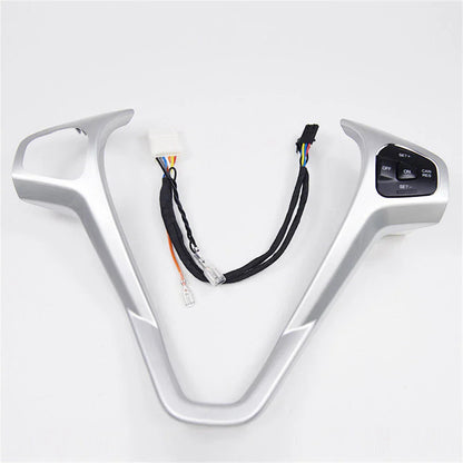 Steering Wheel Trim + Right Switch Button for Ford Fiesta MK7 MK8 Ecosport (2013)