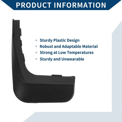 Mud Flaps Splash Guards 1 Set for Mercedes-Benz Smart (2013-2015)