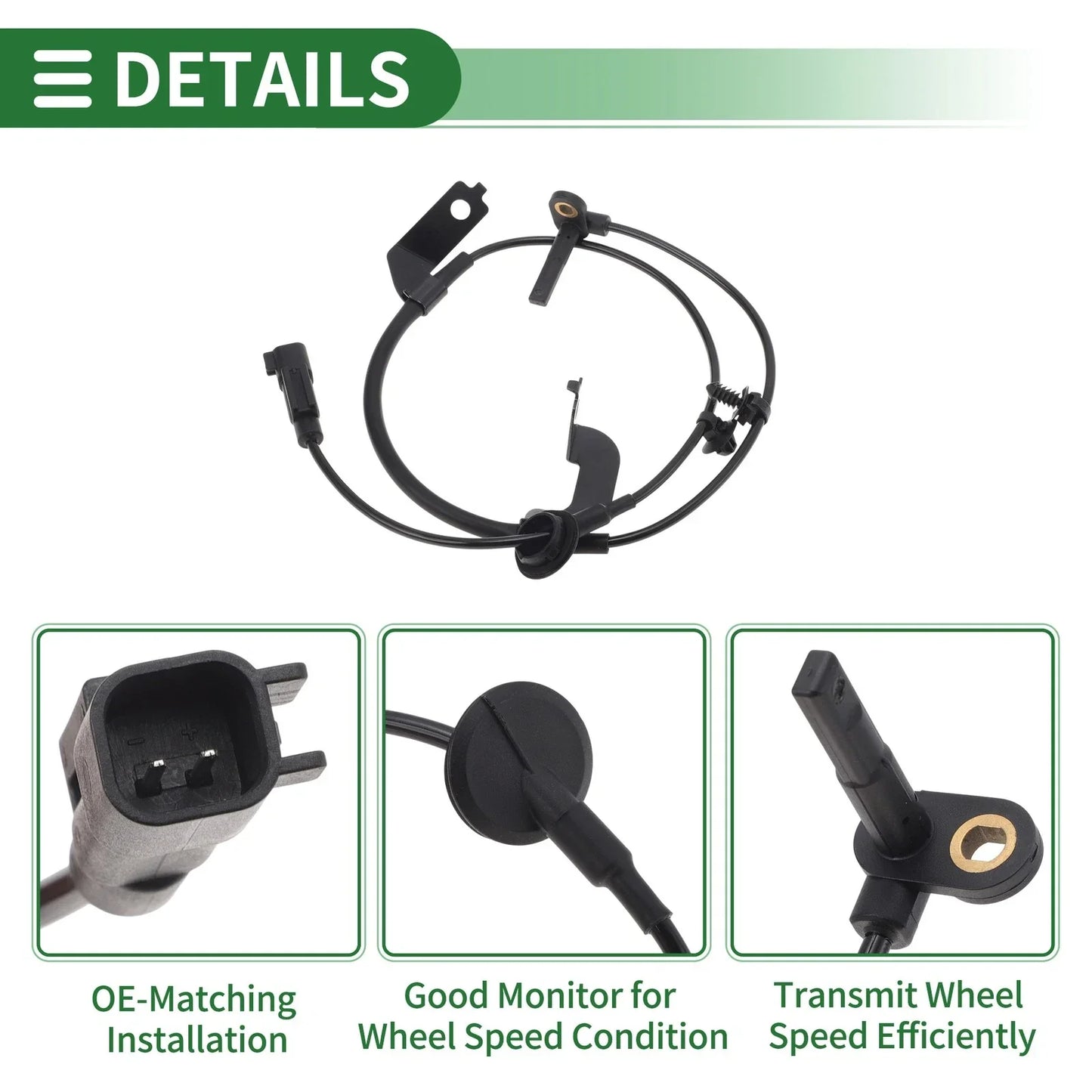 ABS Wheel Speed Sensor for Dodge Avenger Front Left (2008-2014)