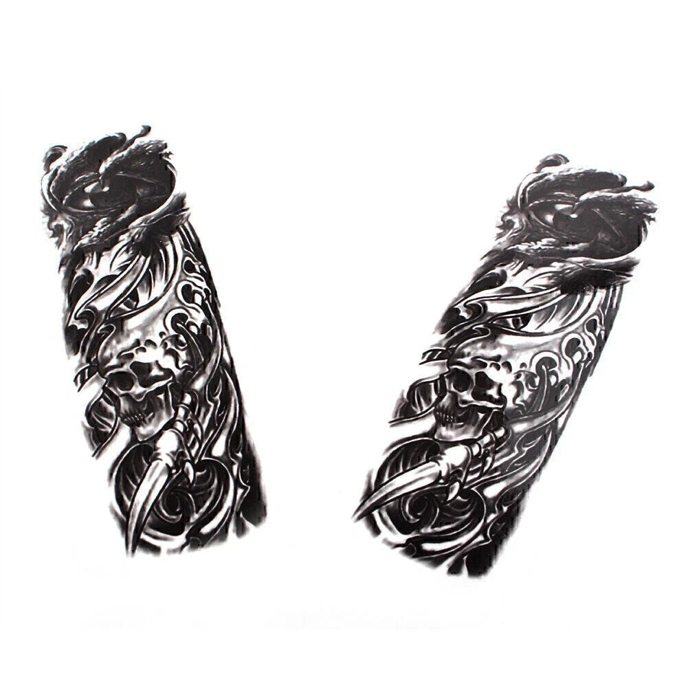 Custom Front Fork Skull Decal Medallion Stickers for Harley Yamaha