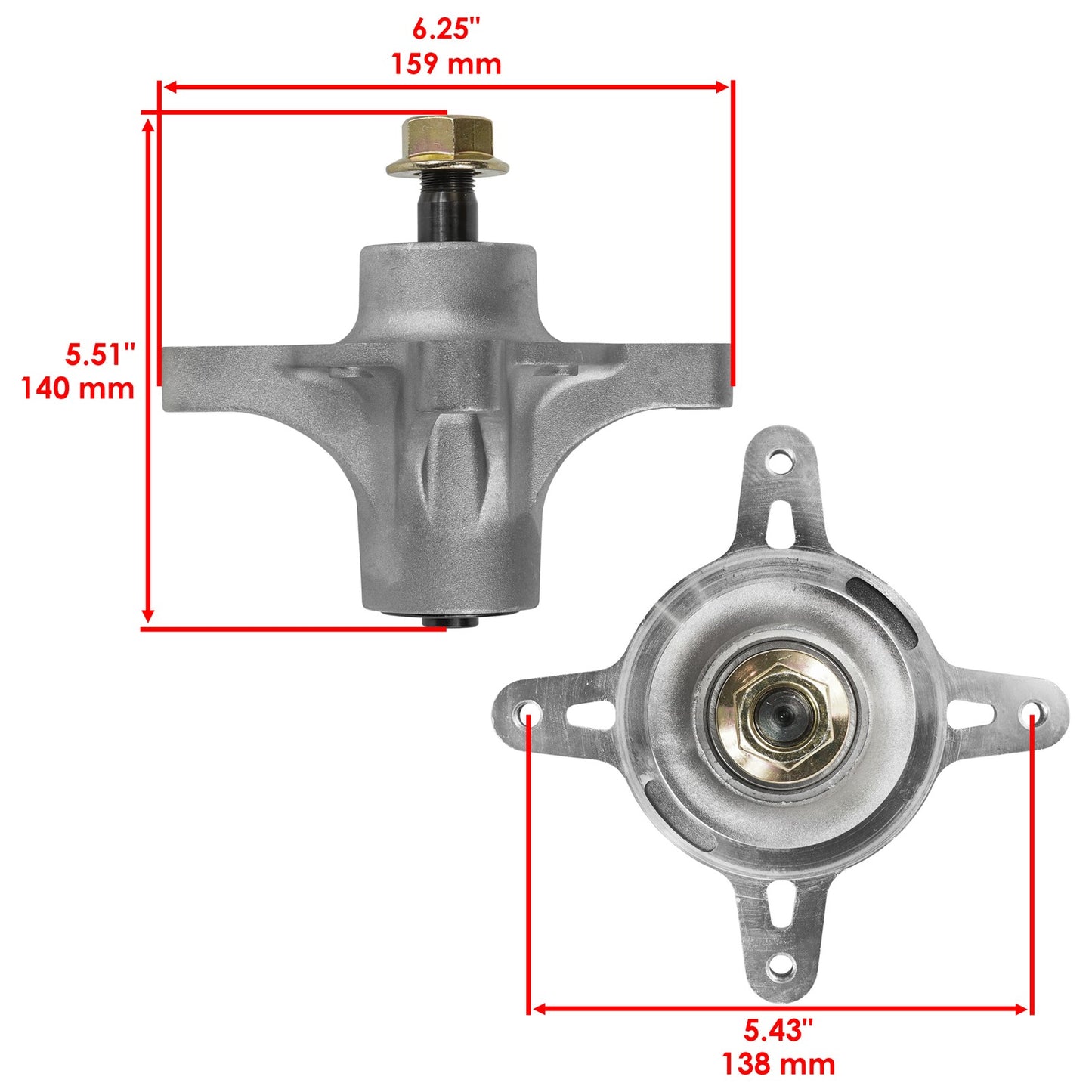 50" Deck Spindle Heavy Duty Replacement for Exmark QTE (2008–2020)
