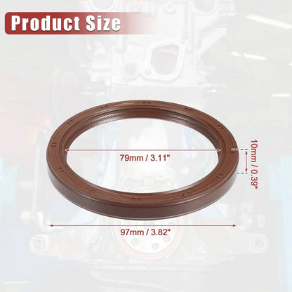 2 x Engine Crankshaft Oil Seals for Honda Pilot (2005-2012)