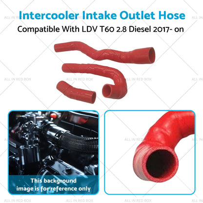 Silicon Intercooler Intake Outlet Hose for LDV T60 2.8 Diesel (2017 - )