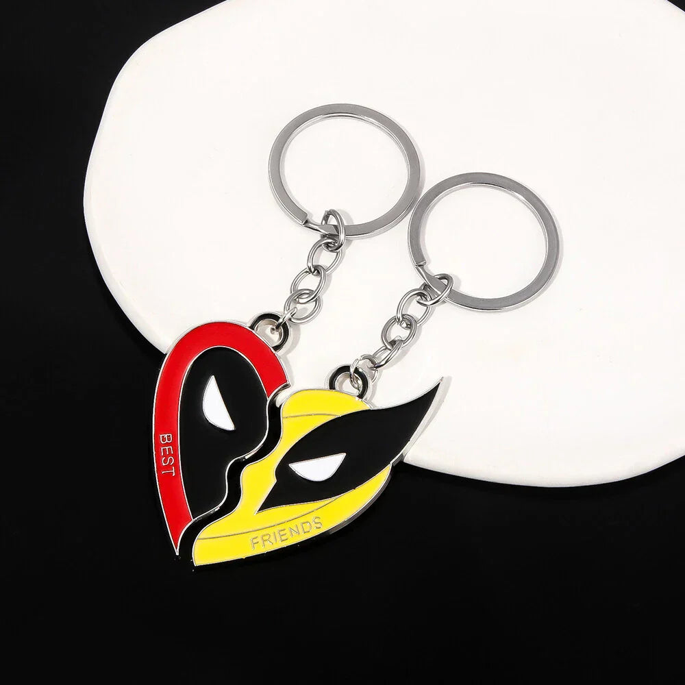 Deadpool & Wolverine Keychains for Best Friends