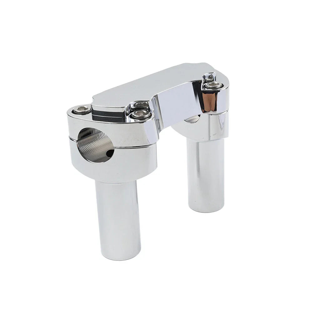 3.5" Chrome Handlebar Riser & Top Clamp for Harley Dyna, Road Glide (2006-2023)