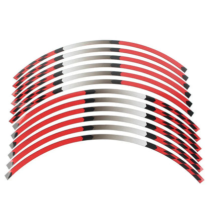 17" Rim Stripes Wheel Tape Decals Red for Kawasaki Ninja 1000 250 300 (2011-2023)