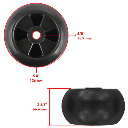 Deck Gauge Wheel with Arm Replacement for John Deere X300 X304 X310 (2000–2010)